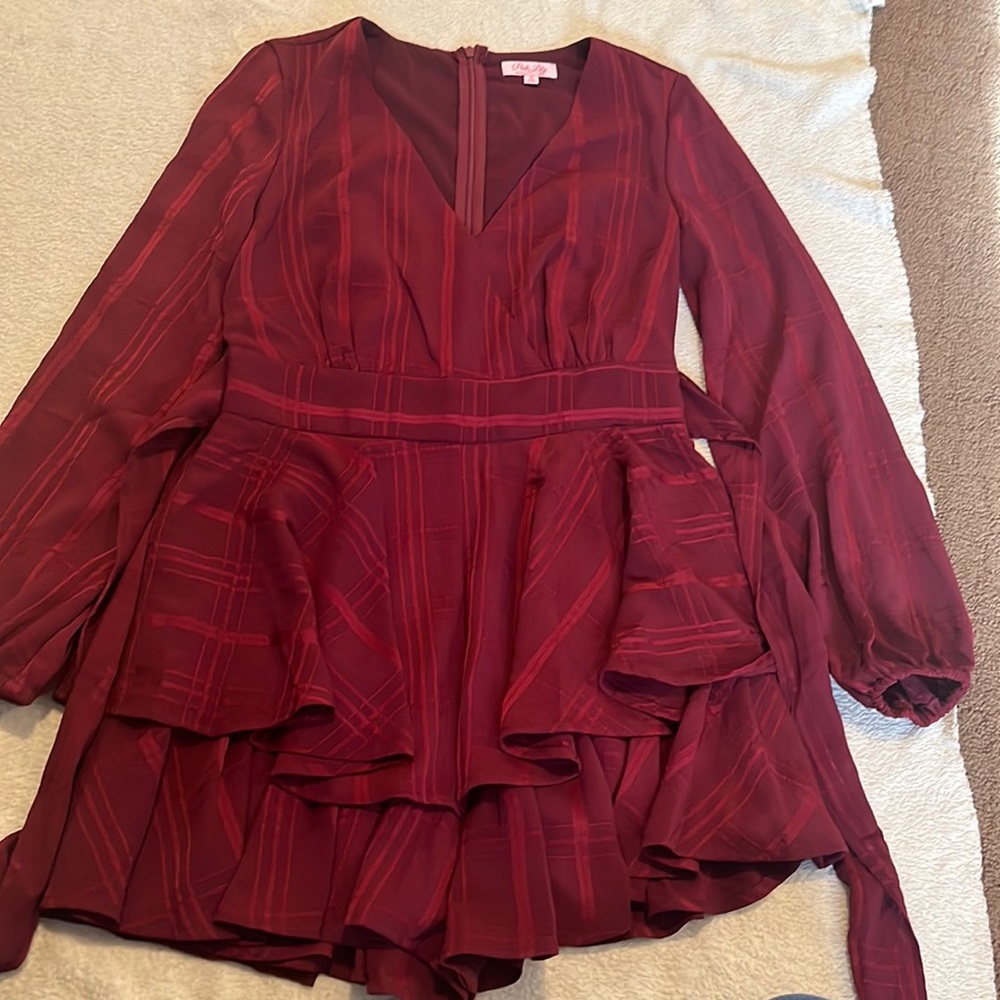 Pink lily Romper